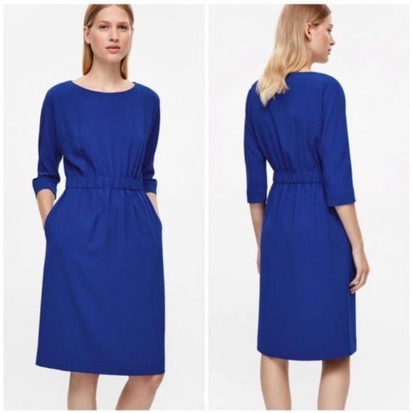 cos cobalt blue dress